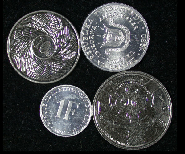 Burundi Set of 4 Coins